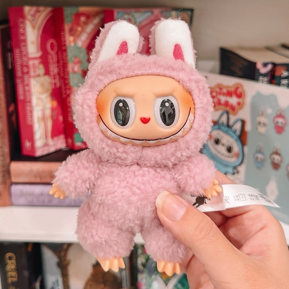 Lafufu Lychee Berry Exciting Macaron Monster Plush Keychain (Not Labubu)